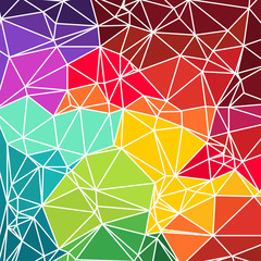 vector illustration of triangle  Multicolored Background