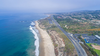 Aerial View of Beautiful Crystal Cove, Orange County © rouda100