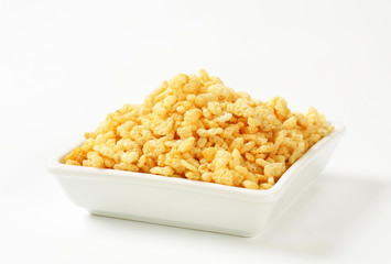 Crispy rice breakfast cereal