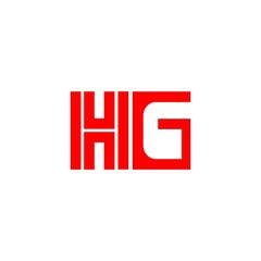 letter HG logo vector