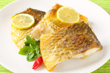 Oven baked carp fillets
