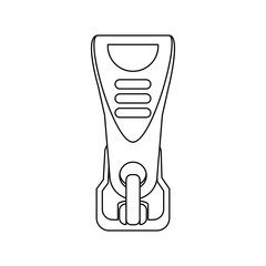 Zipper symbol icon vector illustration graphic design