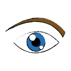 eye human watch look vision icon vector illustration