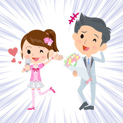 Pop idol wedding Announcement