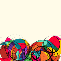 vector illustration of circle  Multicolored Background