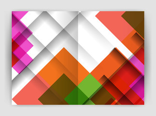 Obraz premium Square design corporate business flyer