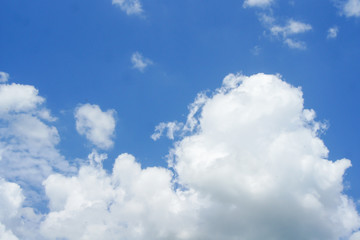 Naklejka na ściany i meble ฺBlue sky with white clouds