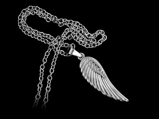 Pendant Necklace Angel Wing