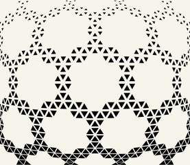 geometric hexagon seamless vector triangle halftone pattern background
