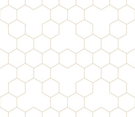 geometric hexagon seamless vector grid pattern background