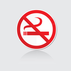 Banner no smoking vector