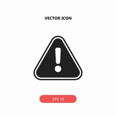 warning sign vector icon