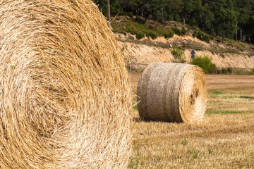 Straw bales on the field 4