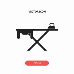 ironing board vector icon