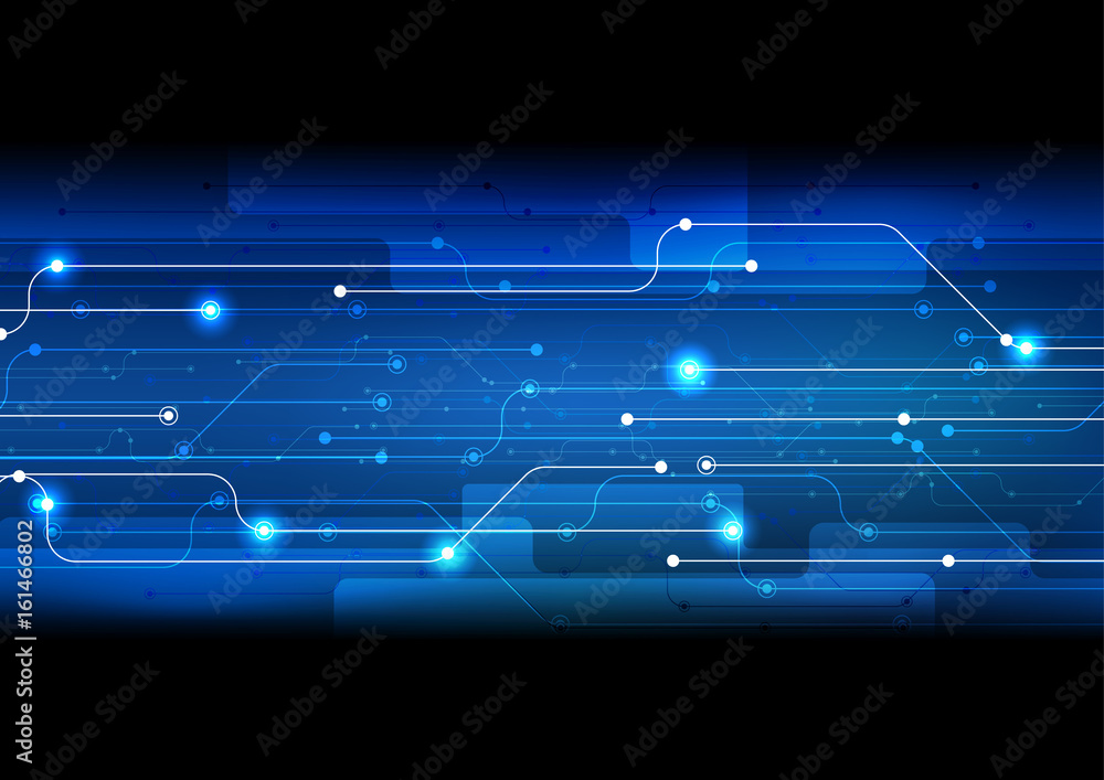 Poster vector background abstract technology communication data science