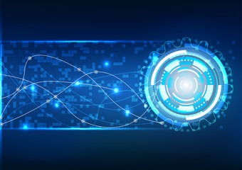 vector background abstract technology communication data Science