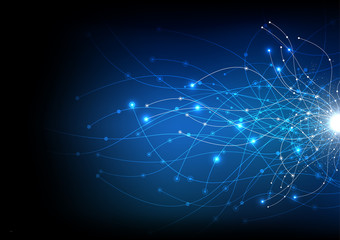 vector background abstract technology communication data Science