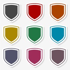 Shield seal frame icon 