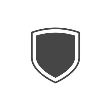 Shield seal frame icon 