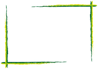 Obraz premium Hand painted frame with many brush strokes