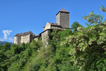 Fototapeta na wymiar Schloss Tirol in Südtirol 