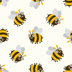Fototapeta premium bee seamless