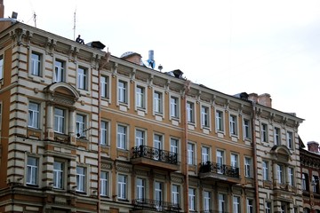 Naklejka premium building landscape architecture sky beautiful view a nice place journey nature Rivers