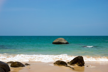 Fototapeta na wymiar Beautiful beach landscape in Thailand