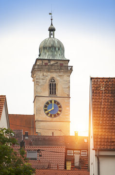 Stadtkirche Sankt Laurentius Church in Nuertingen, Germany