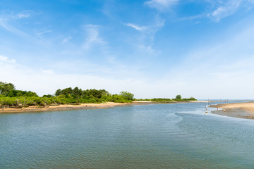 Bassin d'Arcachon (France), embouchure La Teste
