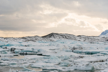 Jokulsarlon glacier lagoon, Iceland.