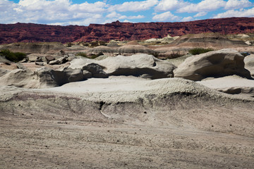 Formations of stones in Ischigualasto Park