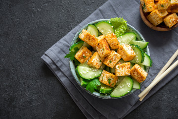 Fried Tofu Salad