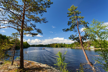 Saimaa lake nearby Lappeenranta, Finland - 161487251