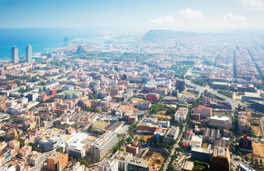 Fototapeta premium Residential area of Barcelona in Spain