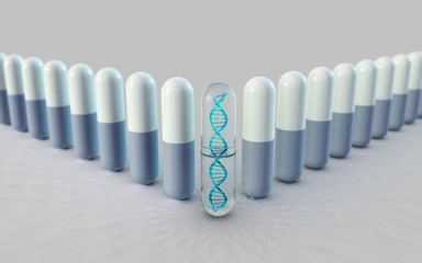 Capsule tablets
Spiral DNA in the capsule
Medical topic
