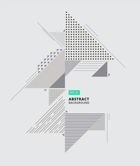 Obraz premium Streszczenie kompozycji geometrycznych tworzy nowoczesne tło z ozdobny trójkąty i wzory tło wektor ilustracja do druku, reklamy
