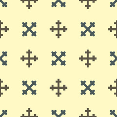 Obraz premium Heraldic royal crest medieval knight elements vintage king symbol heraldry seamless pattern vector illustration