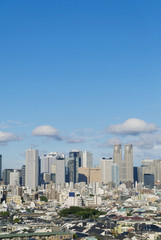 東京都市風景　新宿高層ビル群