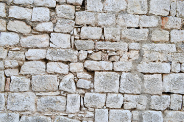  the old limestone brick wall