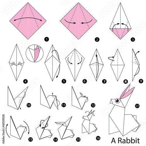 Step By Step Instructions How To Make Origami A Rabbit