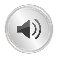 Lautstärke - Verchromter Button