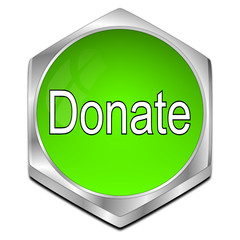 Donate Button - 3D illustration