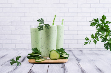 Smoothies with cucumber