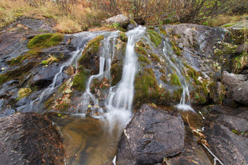 Long exposure Alpine wild water