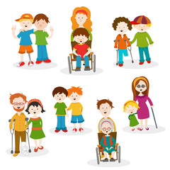 Collection Of Disabled People