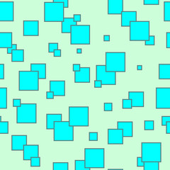Blue square seamless pattern