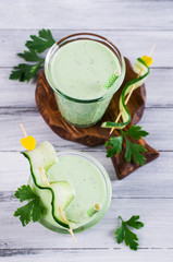 Smoothies with cucumber