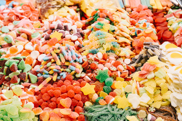 Colorful Sweet Jelly For Sale In Spanish Market