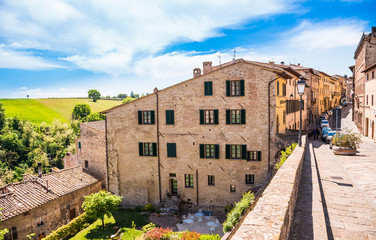 Colle Val D'Elsa village, Siena, Tuscany, Italy.Small medieval tuscan village in Chianti famous for good wine.